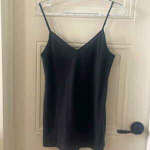 J. Crew Black Washable Silk Camisole
